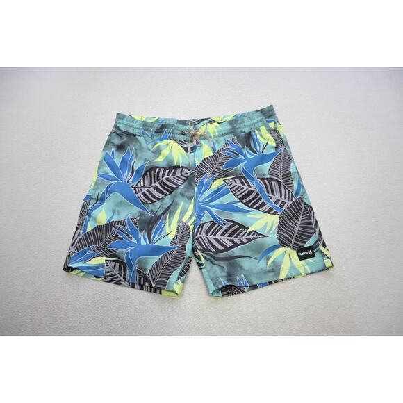 Hurley Phantom Board Shorts Floral Water Swim Trunks Surf Mens Size Small - Picture 1 of 7